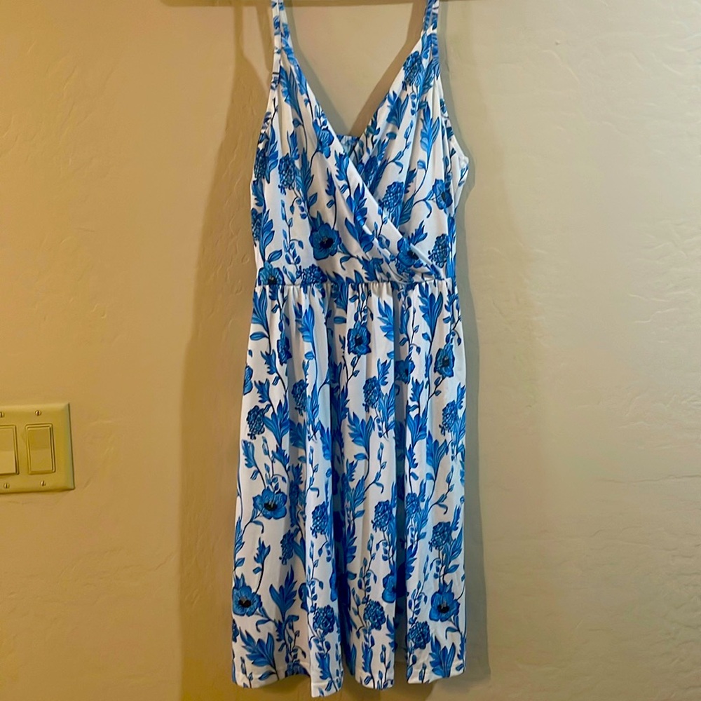 Brand new blue floral sundress